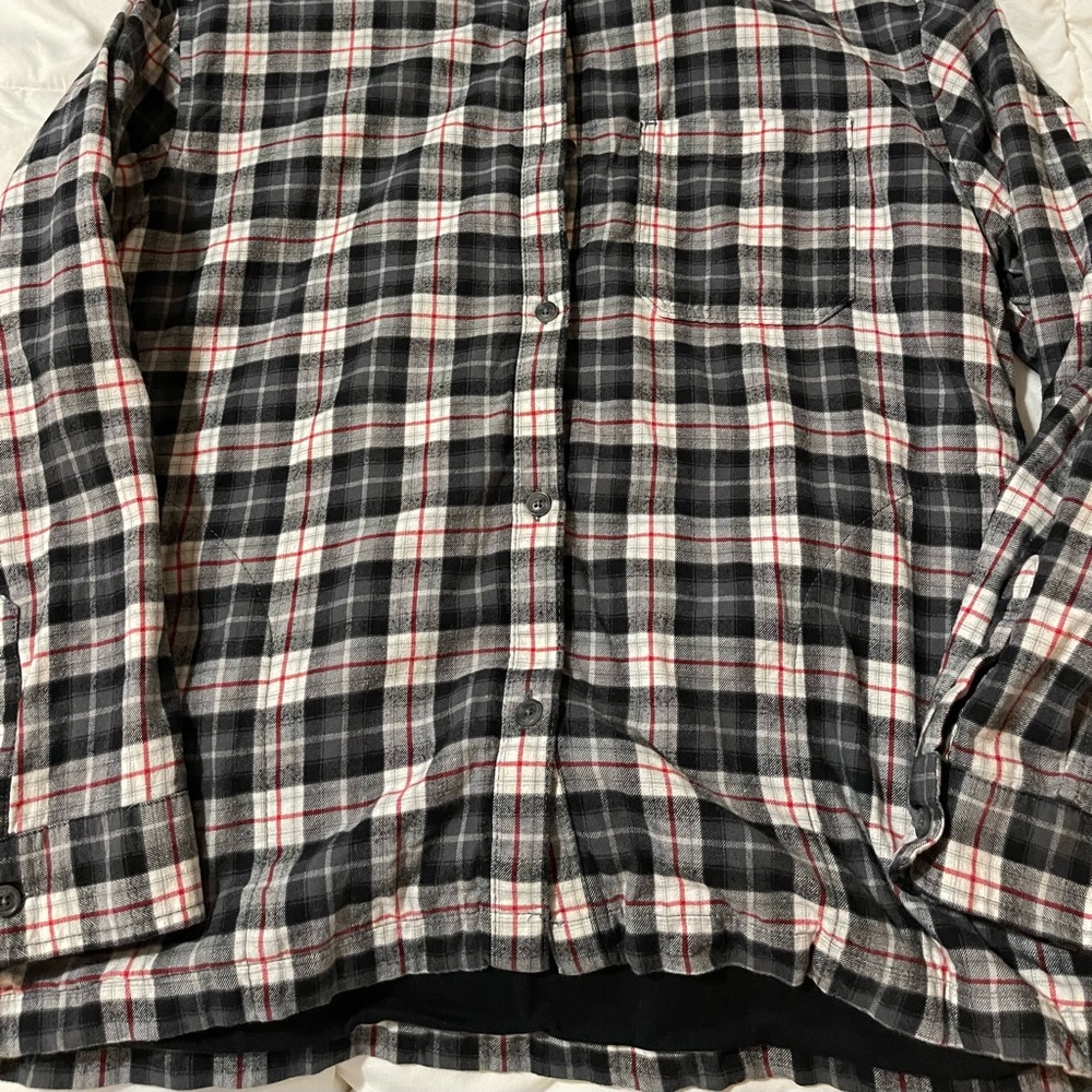 Eddie Bauer lined flannel hoodie - D2001